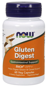 Enzymes de gluten gluten digest 60 gélules NOW FOODS